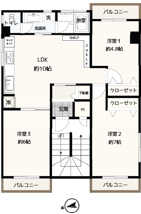 【駅近物件】岩渕マンション501号室